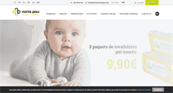 Desktop Screenshot of farmacianuriapau.com